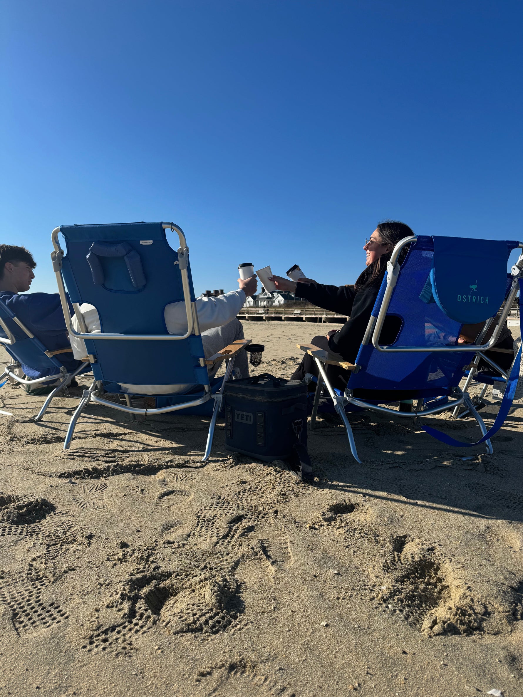 The Ostrich Chair’s Natural Habitat: The Local Beach After Summer