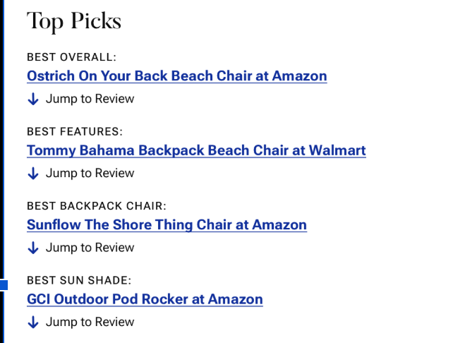 Travel + Leisure Names Ostrich the Best Overall Beach Chair of 2026